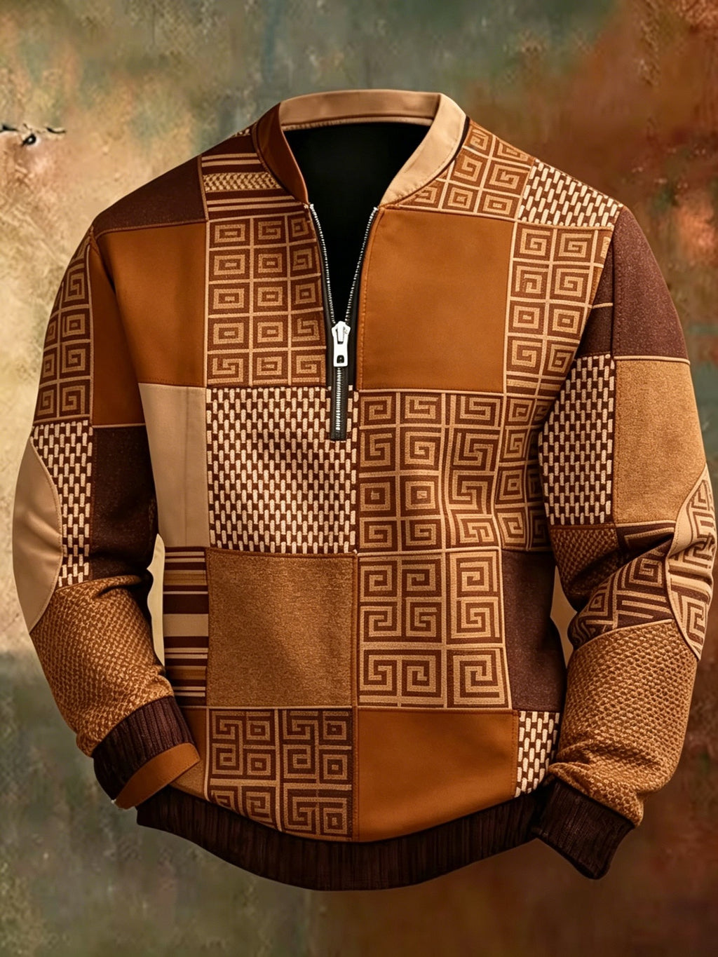 Sudadera de hombre con capucha y media cremallera