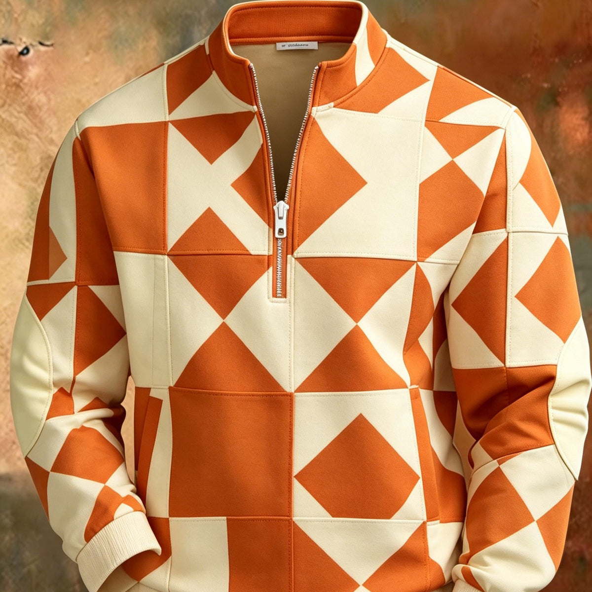 Sudadera de hombre con capucha y media cremallera