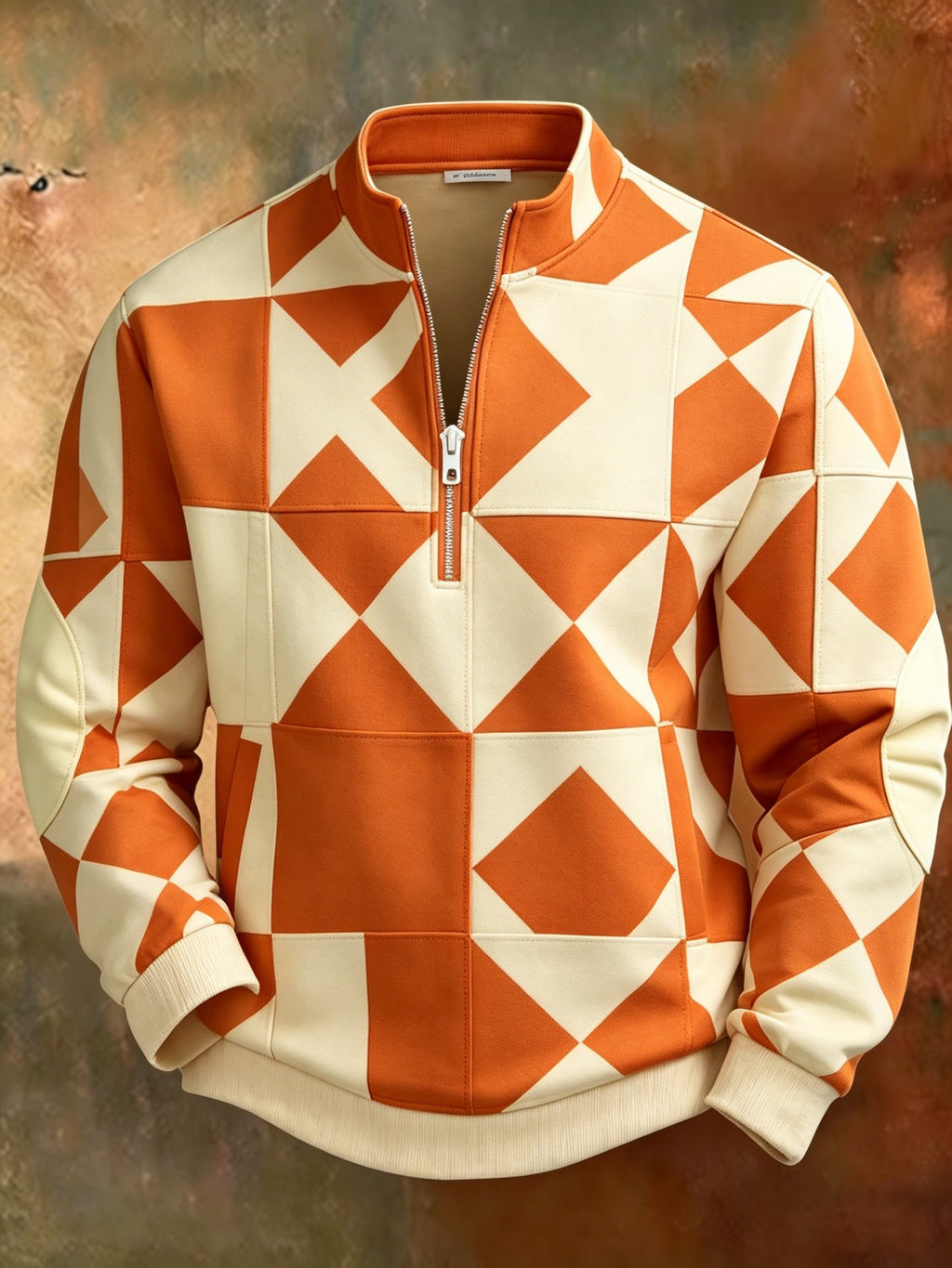 Sudadera de hombre con capucha y media cremallera