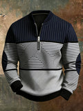 Sudadera de hombre con capucha y media cremallera